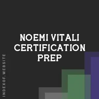 Noemi Vitali Certification Prep | Indexof