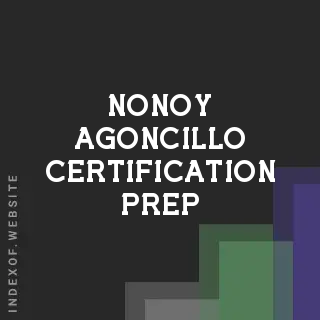 Nonoy Agoncillo Certification Prep | Indexof