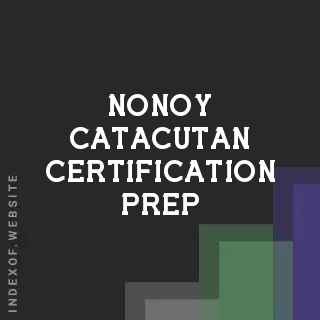 Nonoy Catacutan Certification Prep | Indexof