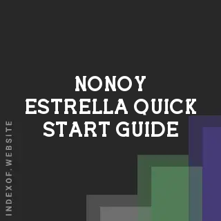 Nonoy Estrella Quick Start Guide | Indexof
