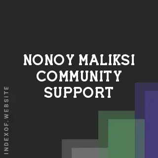 Nonoy Maliksi Community Support | Indexof