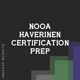 Nooa Haverinen Certification Prep | Indexof