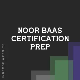 Noor Baas Certification Prep | Indexof
