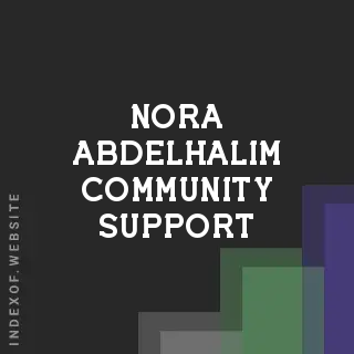 Nora Abdelhalim Community Support | Indexof