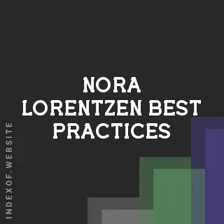 Nora Lorentzen Best Practices | Indexof