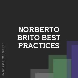Norberto Brito Best Practices | Indexof