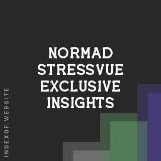 Normad Stressvue Exclusive Insights | Indexof