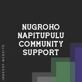 Nugroho Napitupulu Community Support | Indexof
