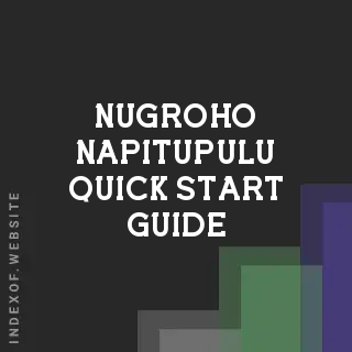 Nugroho Napitupulu Quick Start Guide | Indexof