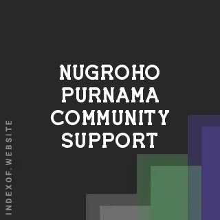 Nugroho Purnama Community Support | Indexof