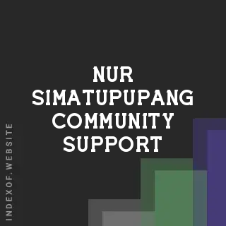 Nur Simatupupang Community Support | Indexof