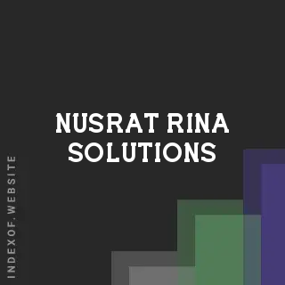 Nusrat Rina Solutions | Indexof