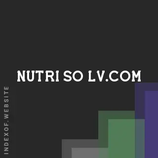 nutri-so-lv.com by Angella James site -  Indexof