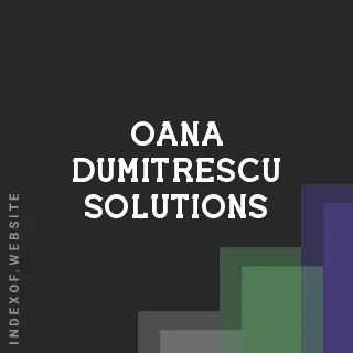Oana Dumitrescu Solutions | Indexof