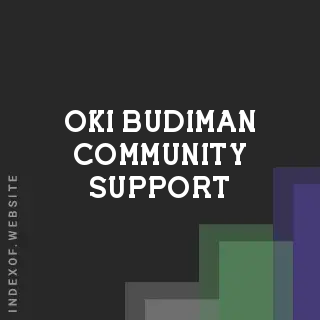Oki Budiman Community Support | Indexof