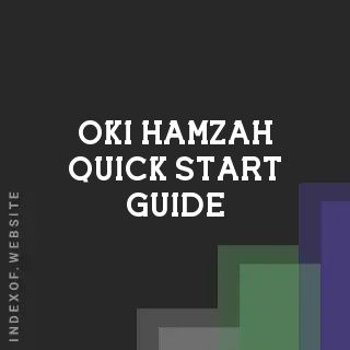 Oki Hamzah Quick Start Guide | Indexof