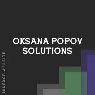 Oksana Popov Solutions | Indexof