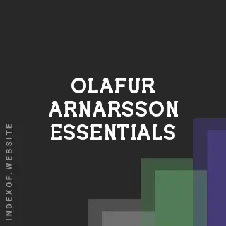 Olafur Arnarsson Essentials | Indexof