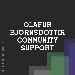 Olafur Bjornsdottir Community Support | Indexof