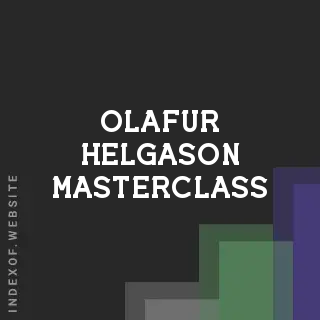 Olafur Helgason Masterclass | Indexof