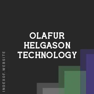 Olafur Helgason Technology | Indexof