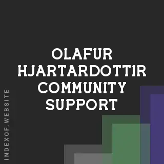 Olafur Hjartardottir Community Support | Indexof