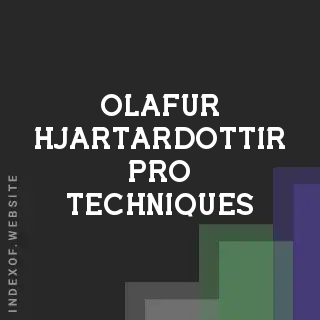 Olafur Hjartardottir Pro Techniques | Indexof