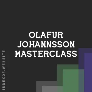 Olafur Johannsson Masterclass | Indexof