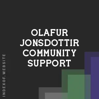 Olafur Jonsdottir Community Support | Indexof