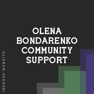 Olena Bondarenko Community Support | Indexof