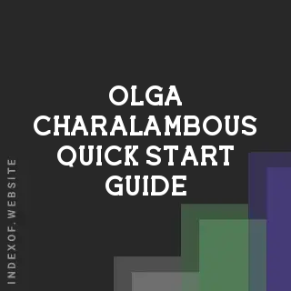 Olga Charalambous Quick Start Guide | Indexof