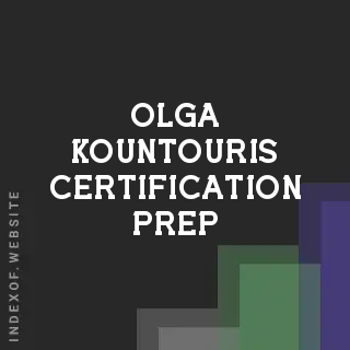Olga Kountouris Certification Prep | Indexof