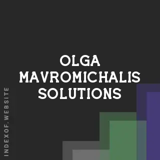 Olga Mavromichalis Solutions | Indexof