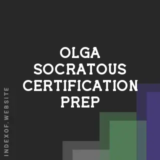 Olga Socratous Certification Prep | Indexof