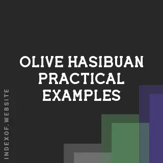 Olive Hasibuan Practical Examples | Indexof