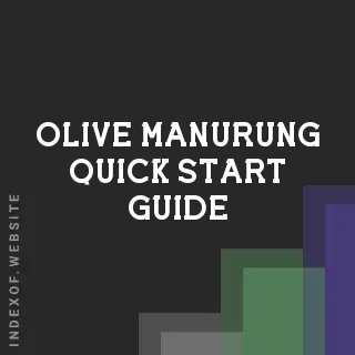 Olive Manurung Quick Start Guide | Indexof
