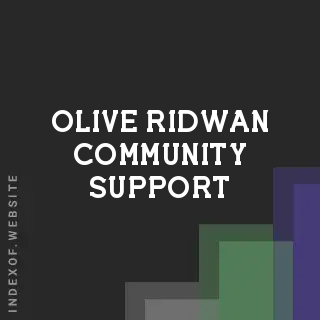 Olive Ridwan Community Support | Indexof