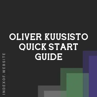 Oliver Kuusisto Quick Start Guide | Indexof