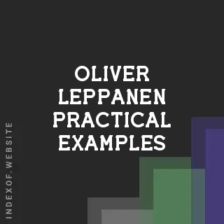 Oliver Leppanen Practical Examples | Indexof