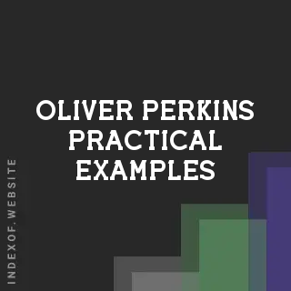 Oliver Perkins Practical Examples | Indexof