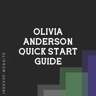 Olivia Anderson Quick Start Guide | Indexof