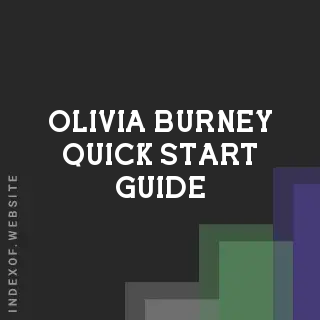 Olivia Burney Quick Start Guide | Indexof