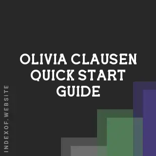 Olivia Clausen Quick Start Guide | Indexof