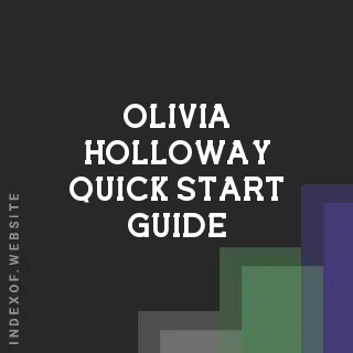 Olivia Holloway Quick Start Guide | Indexof
