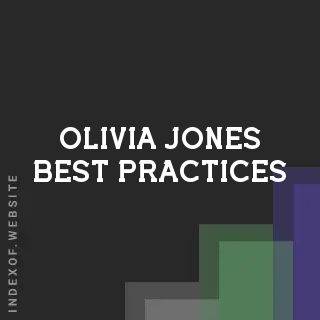 Olivia Jones Best Practices | Indexof
