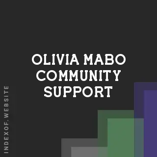 Olivia Mabo Community Support | Indexof
