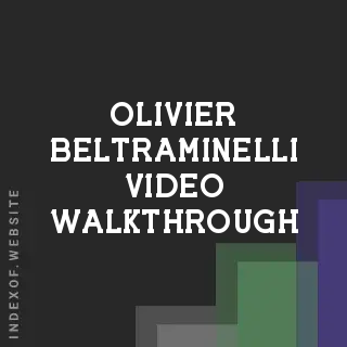 Olivier Beltraminelli Video Walkthrough | Indexof
