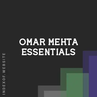 Omar Mehta Essentials | Indexof