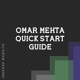 Omar Mehta Quick Start Guide | Indexof