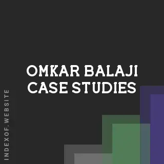Omkar Balaji Case Studies | Indexof